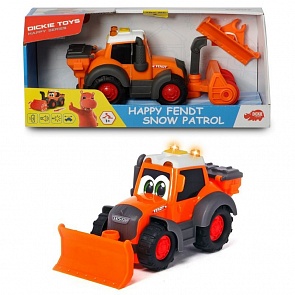 Снегоуборочная машина Happy Fendt 21 см, свет и звук (Dickie Toys, 3814014)